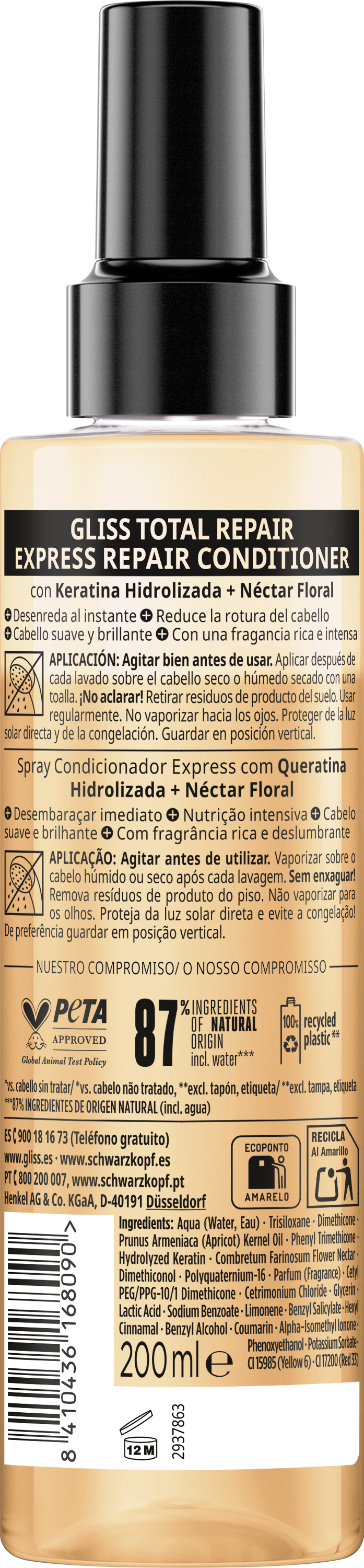 „Total Repair Express“ atkuriamasis kondicionierius Kondicionieriai
