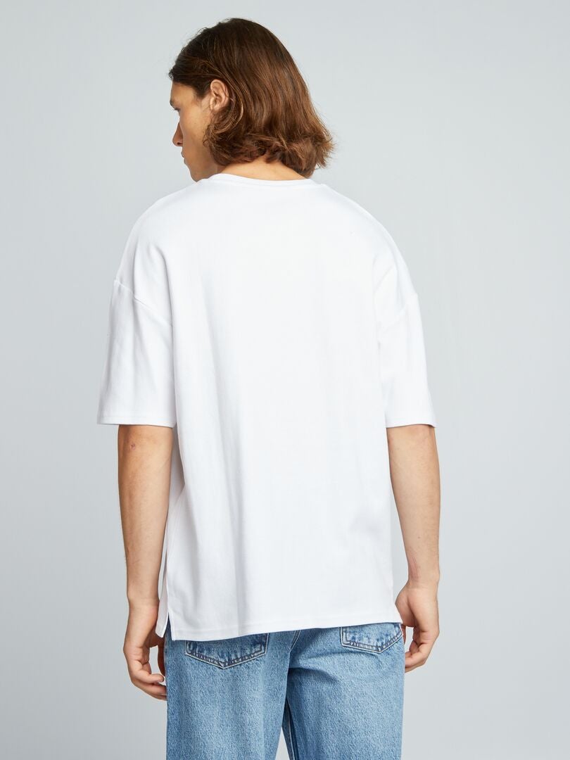 Camiseta de cuello redondo - Blanca