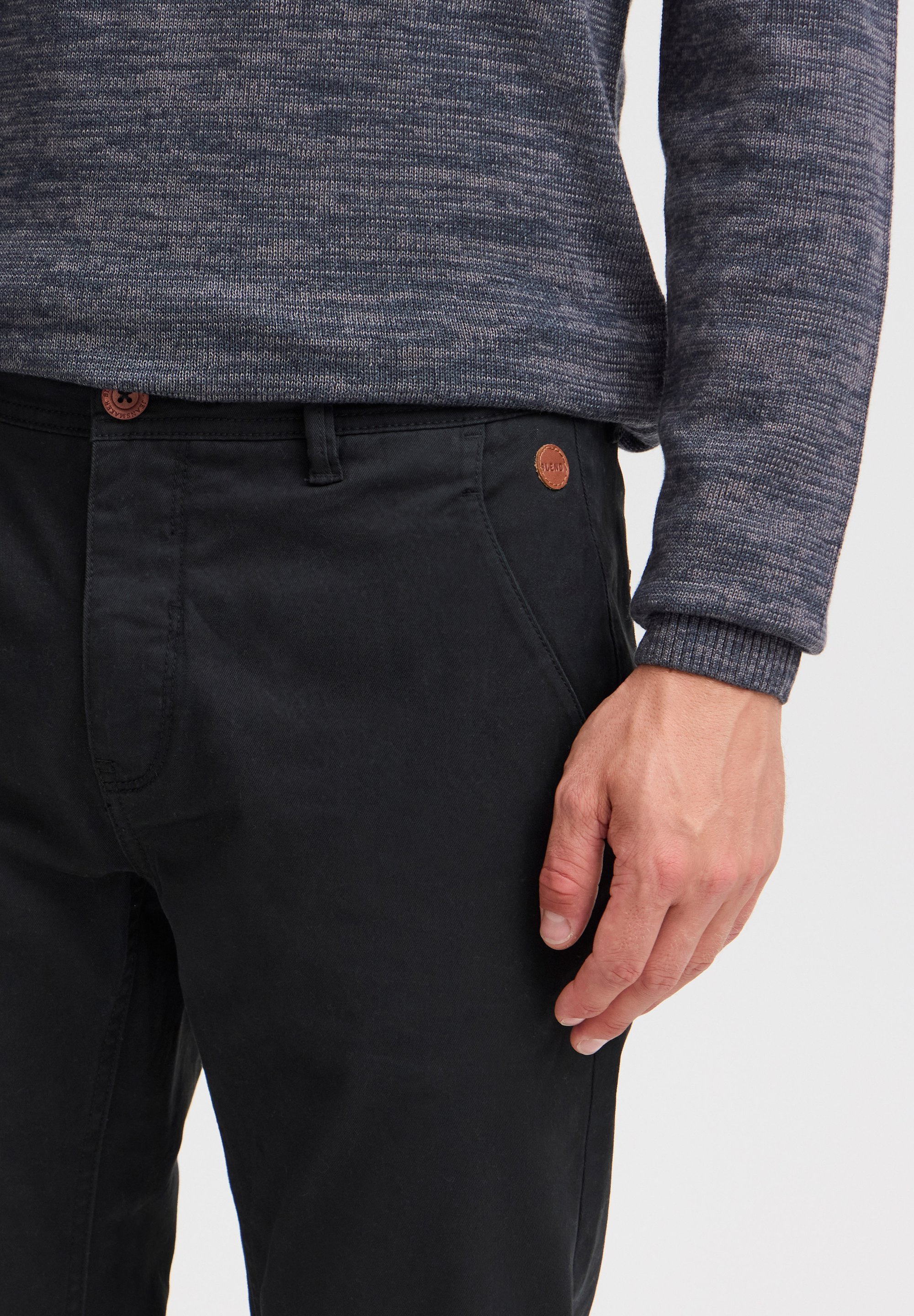 Blend BHKAINZ REGULARFIT - Pantaloni chino - negru
