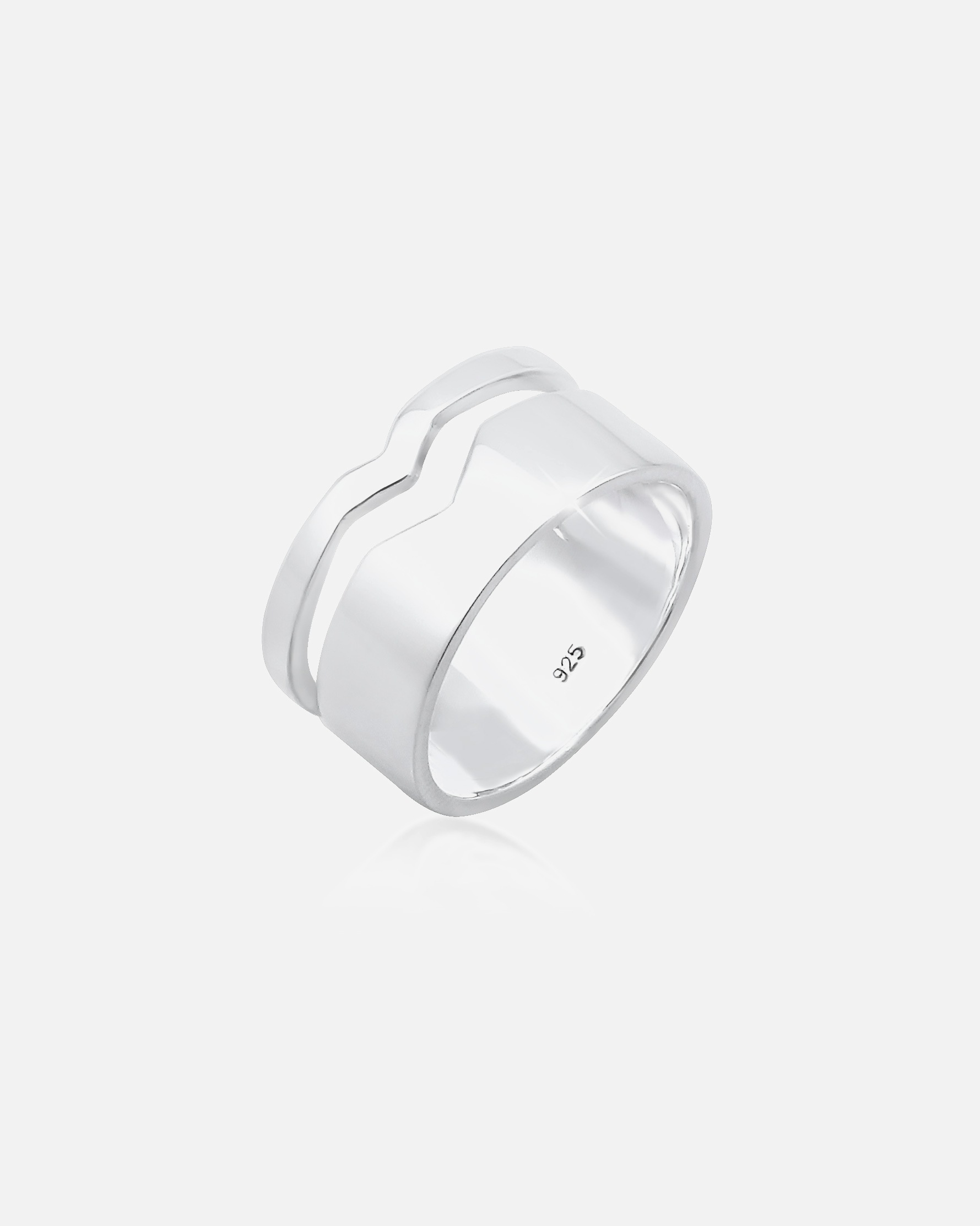 Elli Femme Découpée Tendance de Base en Argent Sterling 925