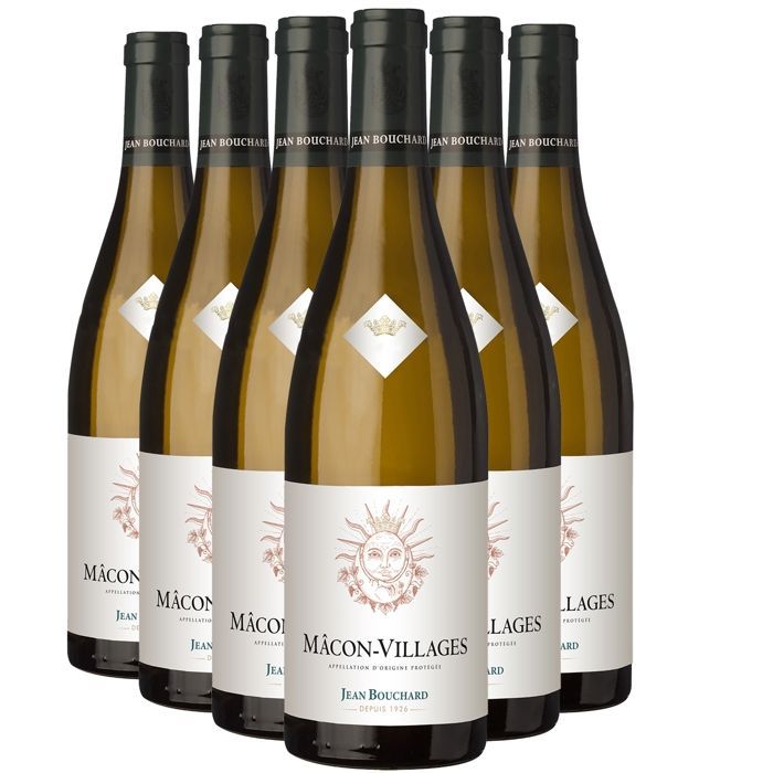 Jean Bouchard Mâcon Villages 2023 - Witte Bourgognewijn (6x75cl).