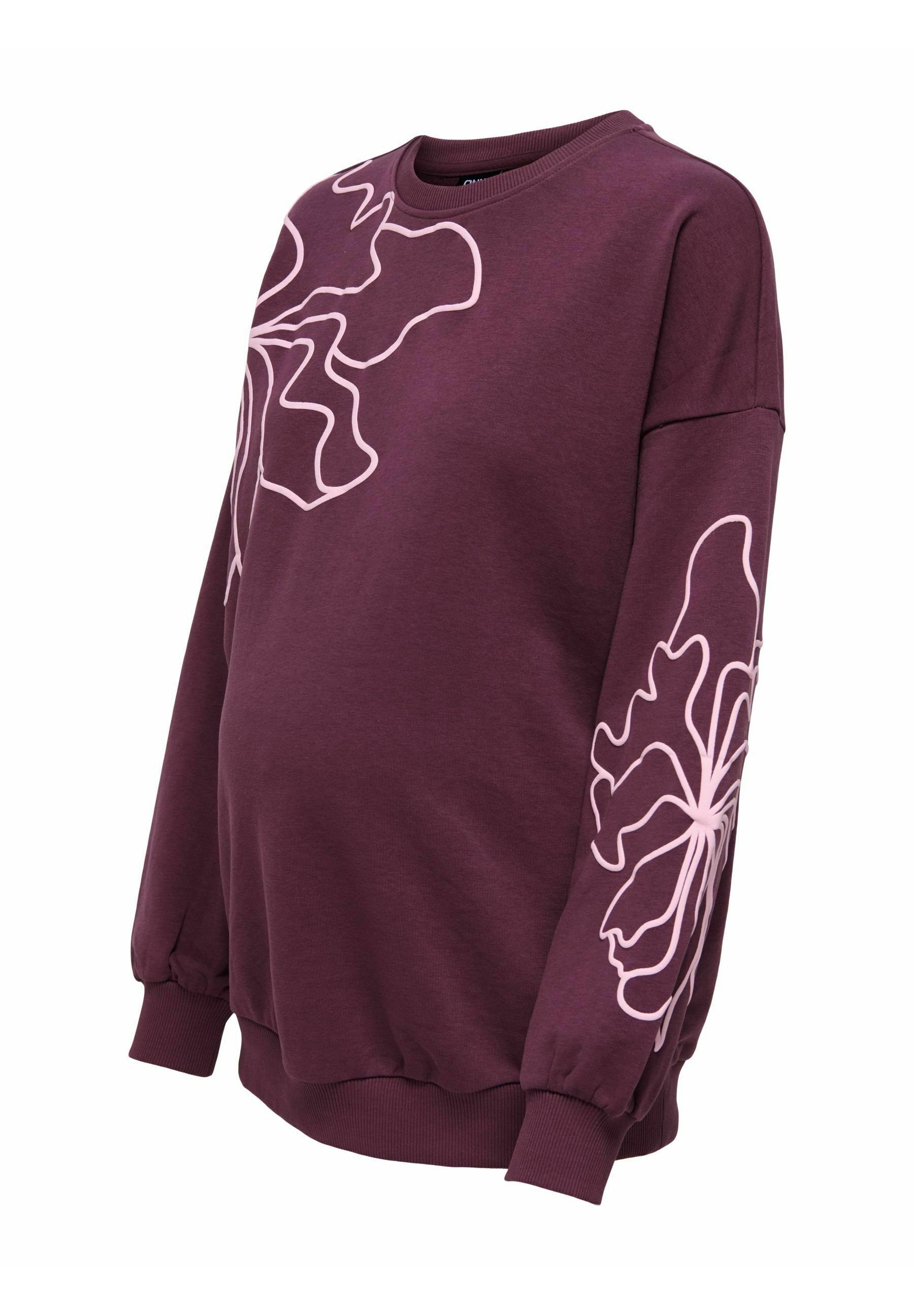ONLY MATERNITY OLMODESSA - Moletom - vinho malva