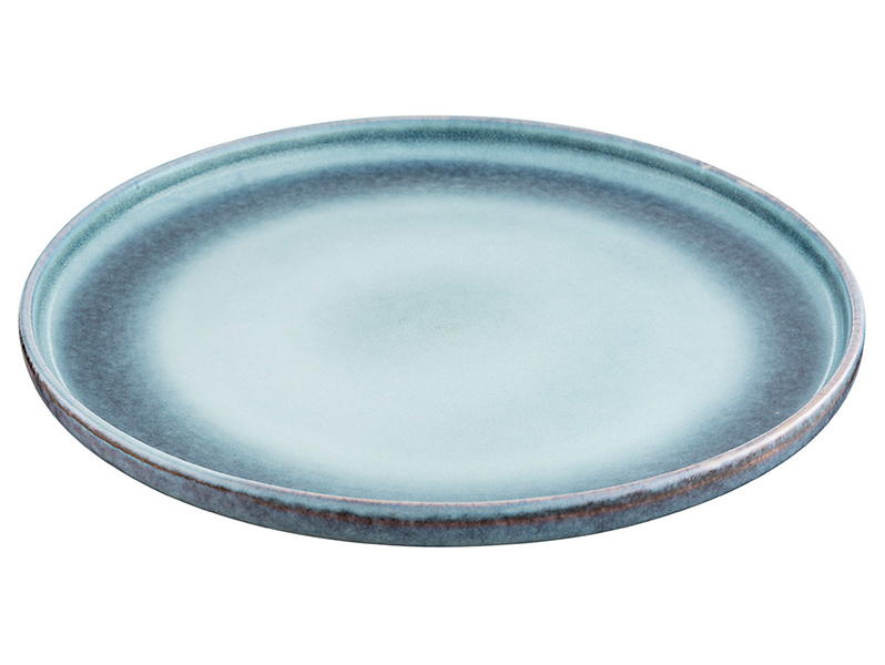 Talerz obiadowy Moon Dust ceramiczny niebiesko-szary