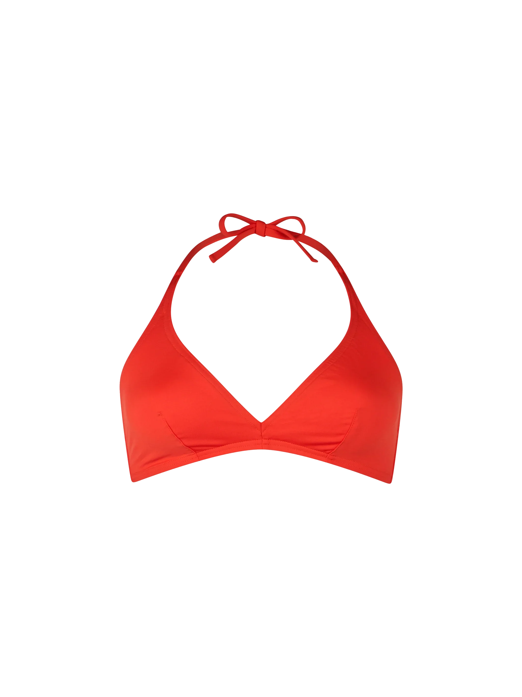 Top tipo bralette triangular naranja para mujer de Gaia