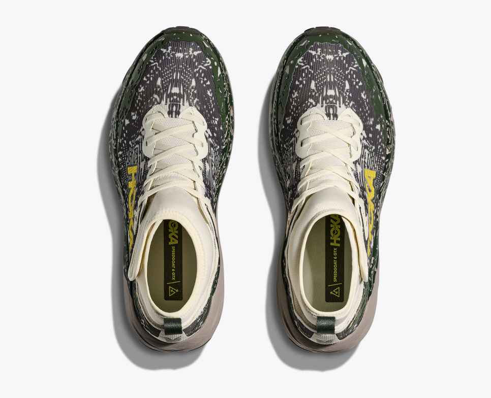 HOKA Speedgoat 6 middels GORE-TEX Truffelzout / Cement