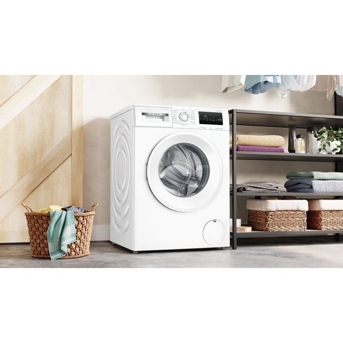 Lavadora de carga frontal BOSCH WAN2427ZFR SER4 - 8 kg - Inducción - 60 cm - 1200 rpm - Clase energética A - Vapor - Blanca
