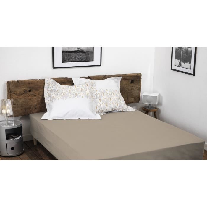 Sábana bajera ajustable - HOME LINGE PASSION - 140x190 cm - 100% algodón - Etiqueta OEKO-TEX