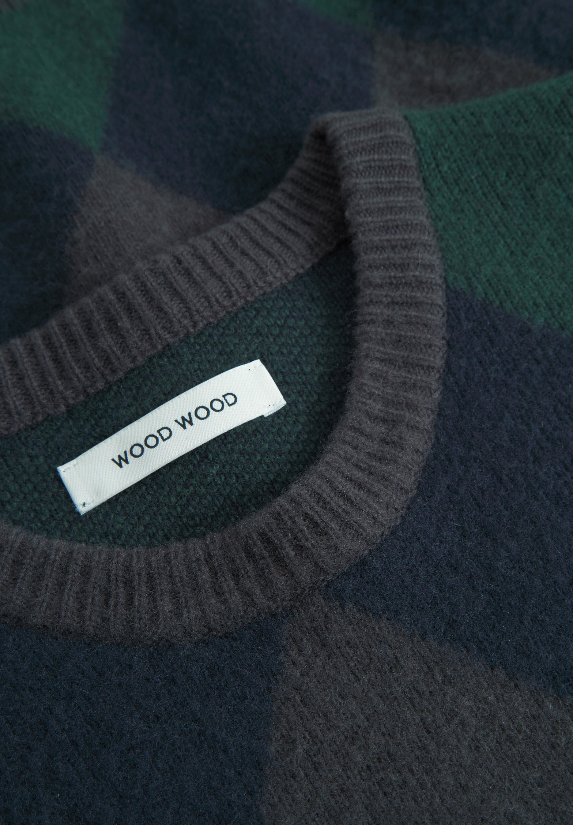 DOUBLE A BY WW JAN CREW NECK - Trui - Green Gables Check