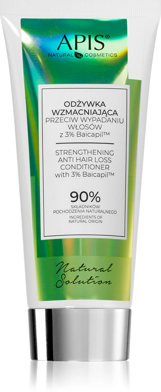 Apis Natural Cosmetics Natural Solution 3% Condicionador fortalecedor contra a queda de cabelo