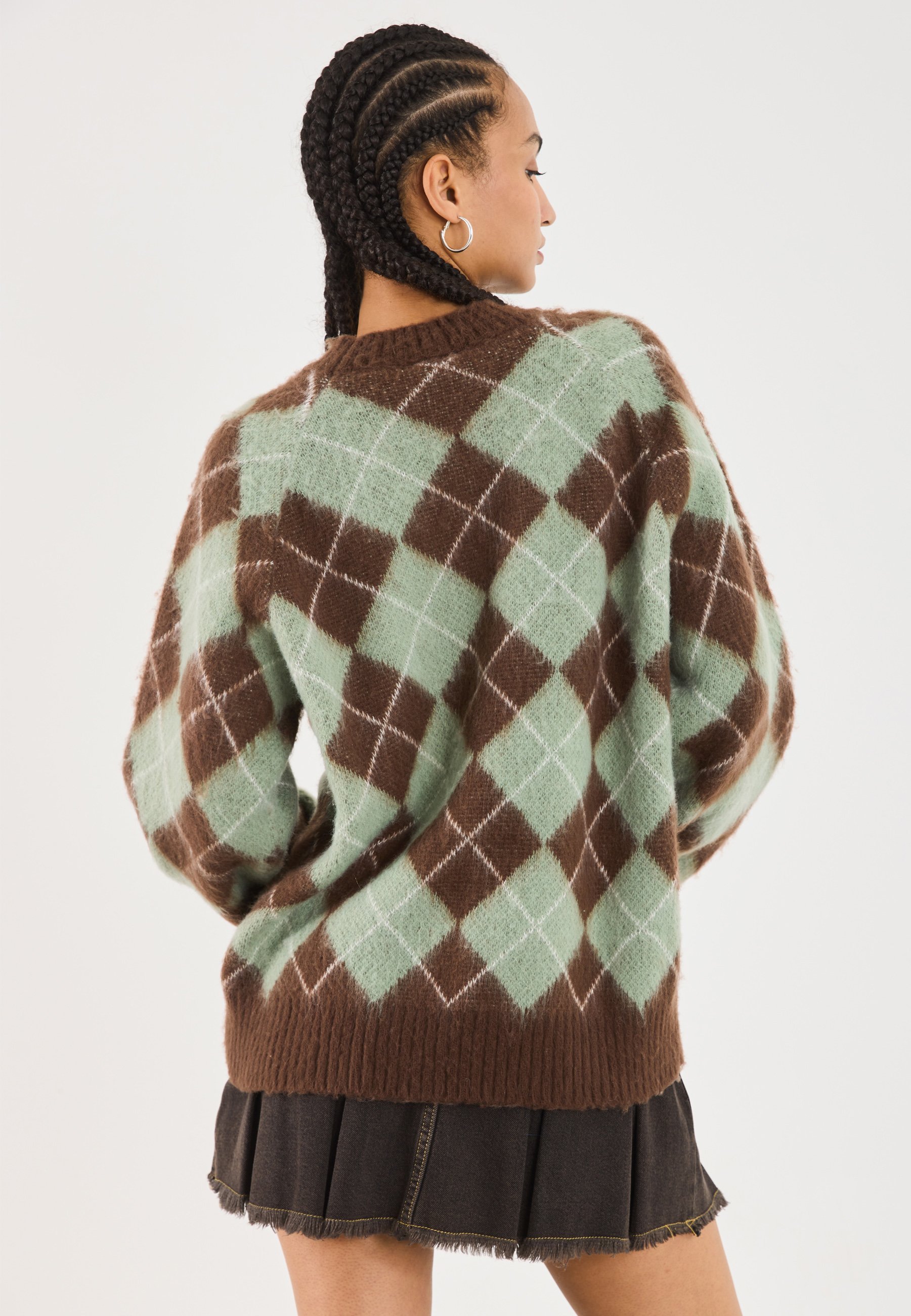 YOURTURN UNISEX - Trui - Bruin/Blauw