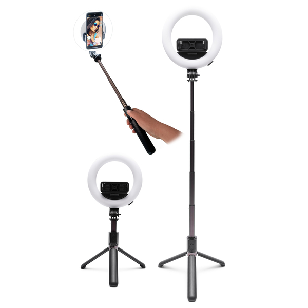 Inel luminos Rio GlamourGlow Pro pentru frumusețe și vlogging