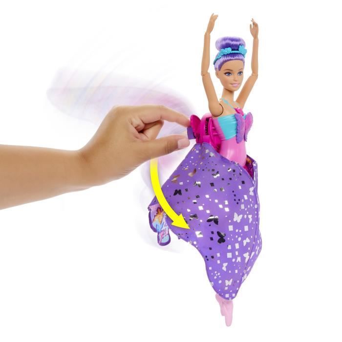 Barbie-De Danseuse à Papillon-Poupée transformation 2 en 1 HXJ10