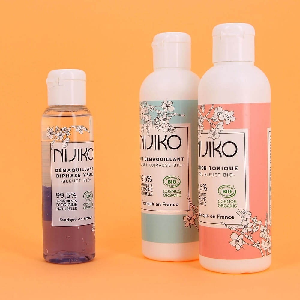 NIJIKO Lait Démaquillant Bio Bleuet & Guimauve