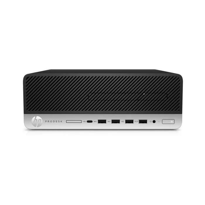 PC desktop HP ProDesk 600 G3 SFF ricondizionato, Pentium G4400, 8 GB di RAM, SSD da 256 GB, monitor da 22