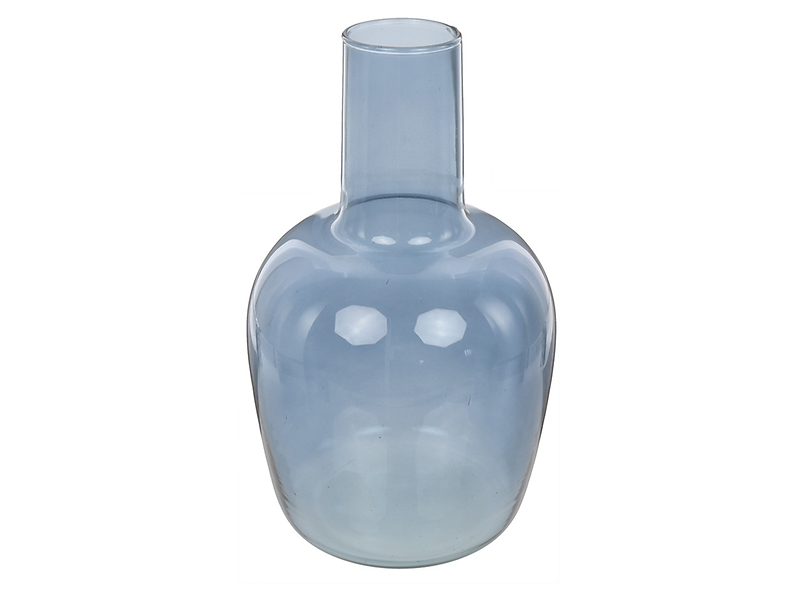 Wazon szklany 30 cm niebieski