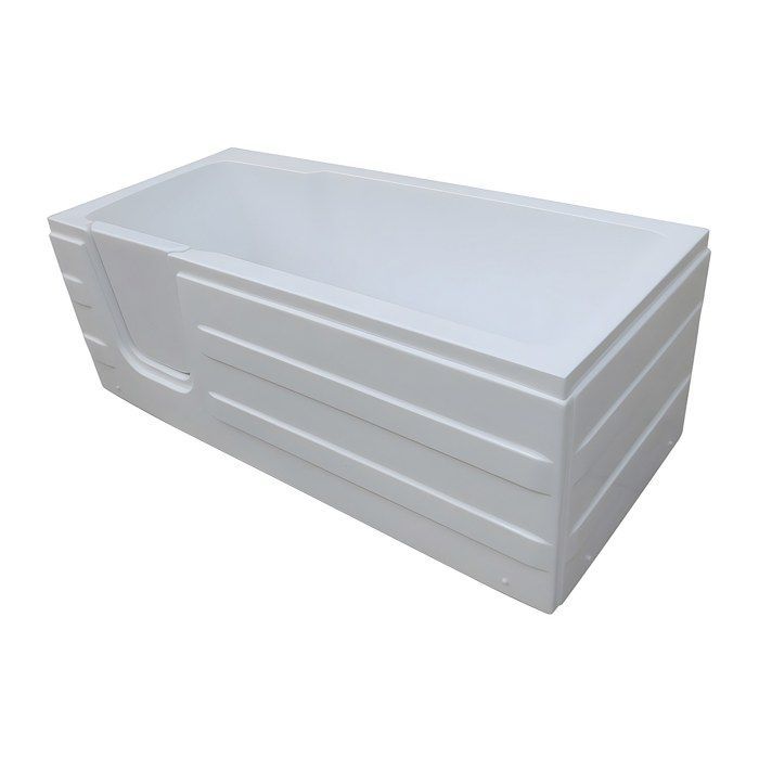 Bañera de esquina con puerta - 170 x 76 x 62 cm - Esquina izquierda - 235 L - SERVEE