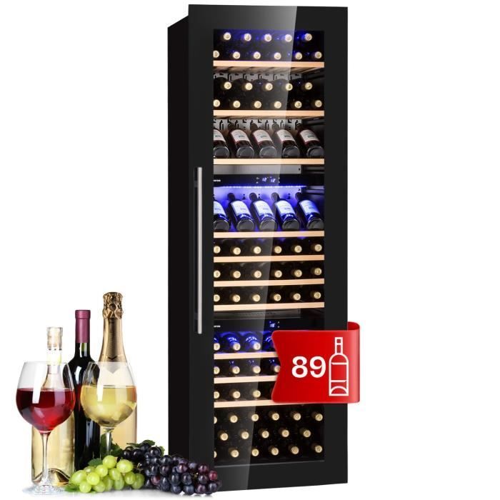 Klarstein Vinsider 89 Built-In Trio Built-in Wine Cellar 5-18°C Touch Control Panel Wooden Shelves