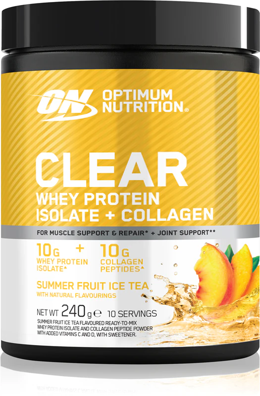 Optimum Nutrition Clear Protein Whey Protein Isolate + Collagen voedingssupplement: wei-eiwit met collageen