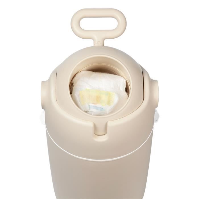 Cestini per pannolini BEBECONFORT da 12 litri, inodori, senza bisogno di ricariche.