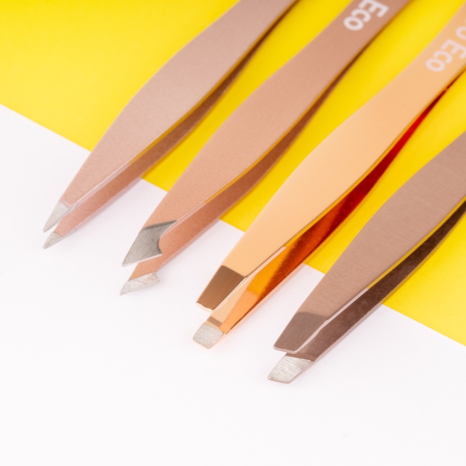 SoEco Kit de 4 pinces à épiler rose gold