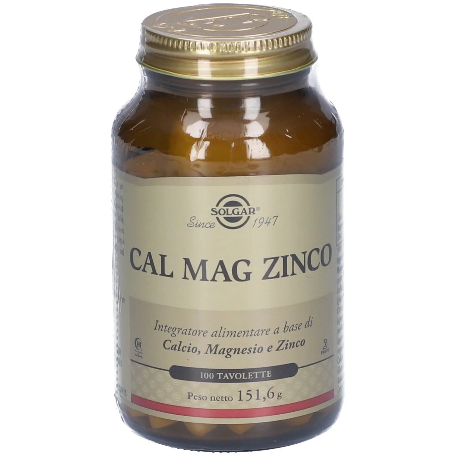SOLGAR Cal Mag Zinc 100 tabletti mineraalsoola