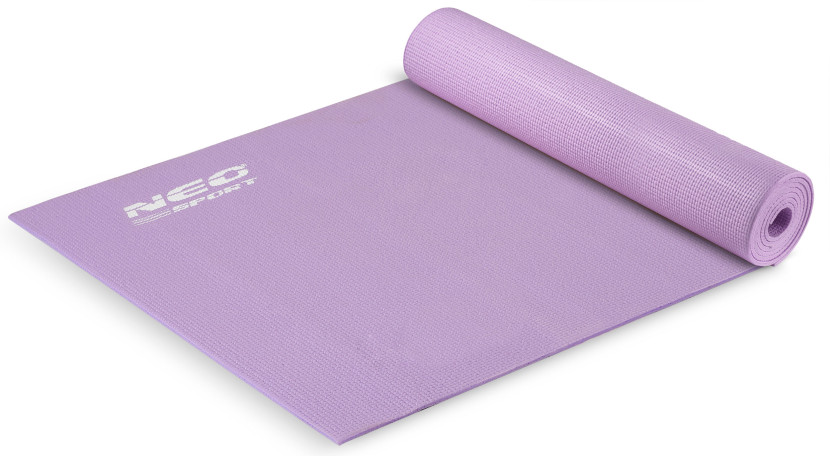 Mata do ćwiczeń jogi fitness fioletowa Neo-Sport NS-921