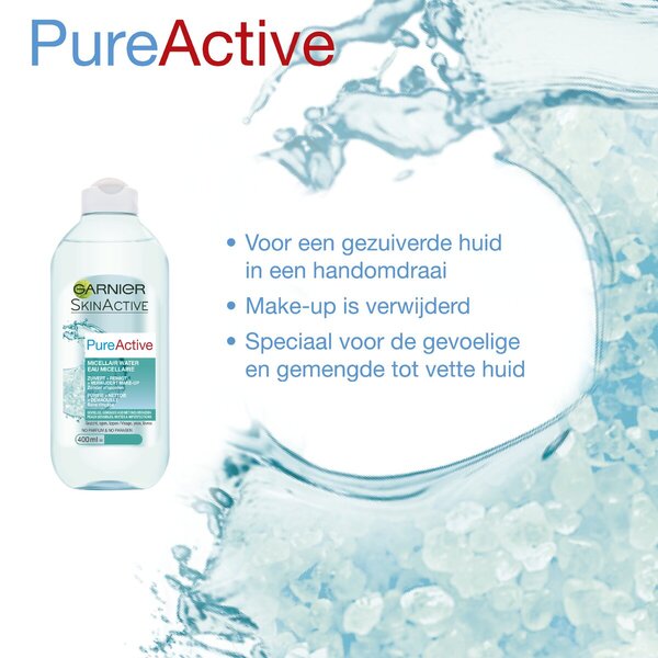 Garnier PureActive Mizellenwasser für empfindliche, Mischhaut und fettige Haut<br>400ml - Für empfindliche, Mischhaut und fettige Haut