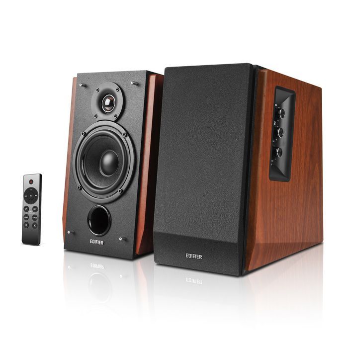 Caixas de Som Bluetooth Ativas Edifier R1700BTs - Bluetooth v5.0 - 66W RMS com saída para subwoofer - Gabinete de madeira