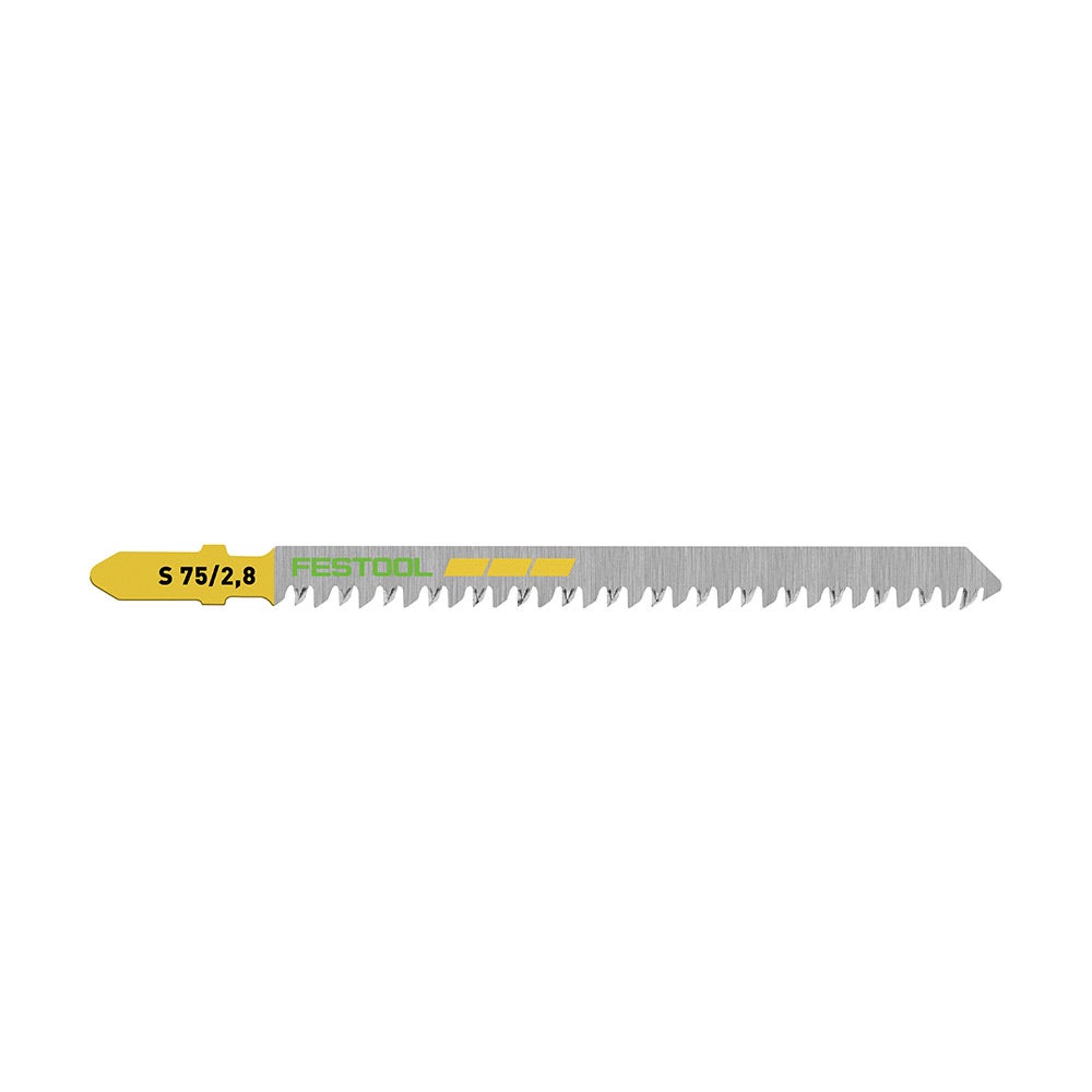 Lâmina de serra FESTOOL 75 mm x 2,8 mm com encaixe em T para corte de madeira – reta – 20 unidades 204261