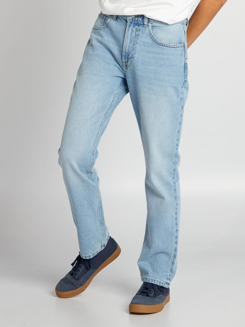 Calça jeans reta - AZUL