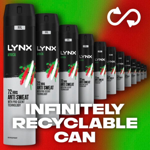 Lynx antiperspirant deodorant aerosol 250ml