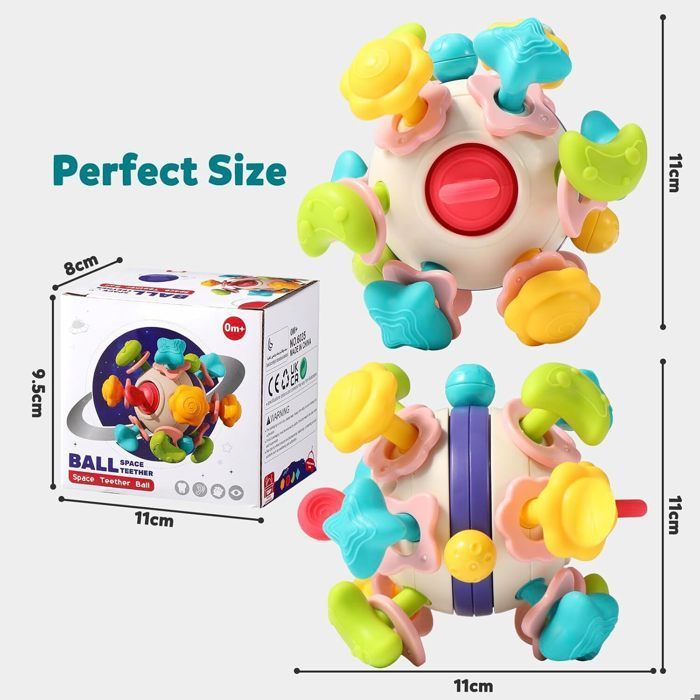 Sonajero para la dentición del bebé, juguetes para bebés de 1 año, juegos Montessori, desarrollo del bebé de 0 a 12 meses, regalo para niñas y niños.