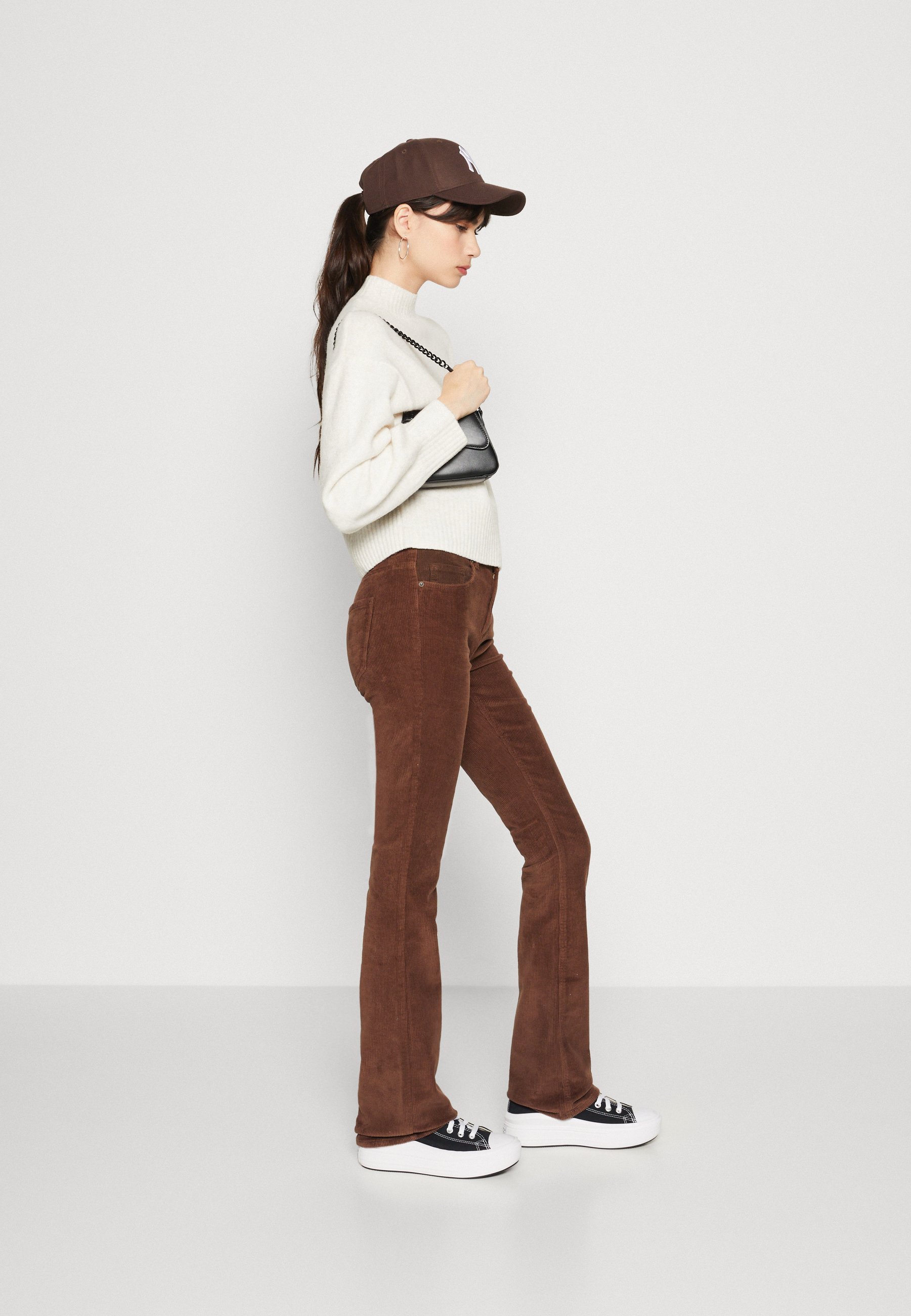 SOLO SU ONLMARY GLOBAL FLARED - Pantaloni - borsa della spesa