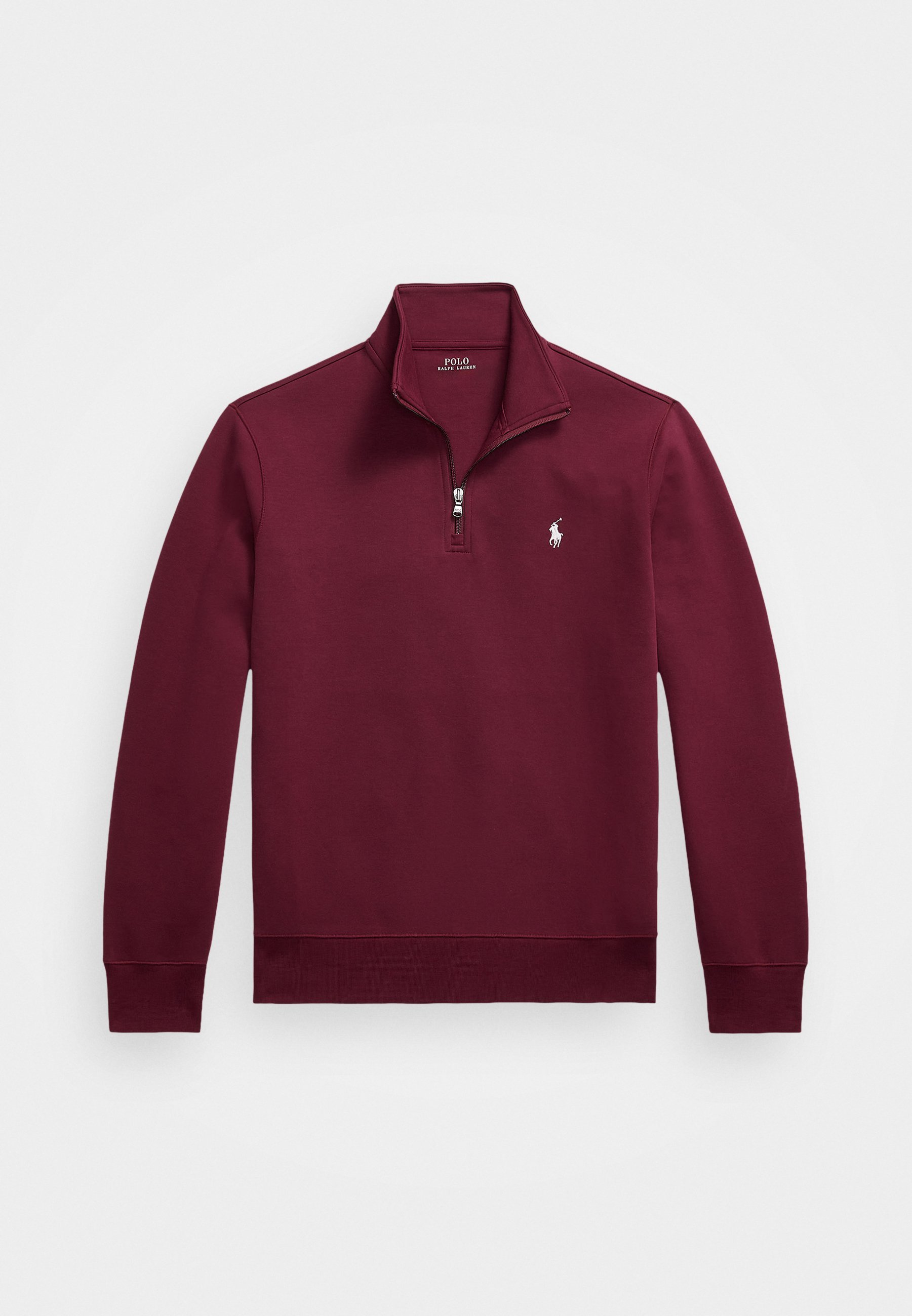 Polo Ralph Lauren DOUBLE-KNIT QUARTER-ZIP PULLOVER - Hanorac - classic wine
