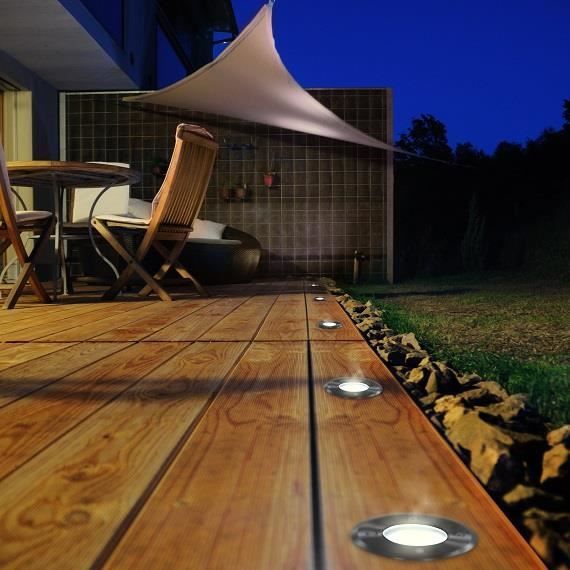 Round recessed LED outdoor spotlight - Smartwares - Black - 3W - 230 lm - Energy class A+