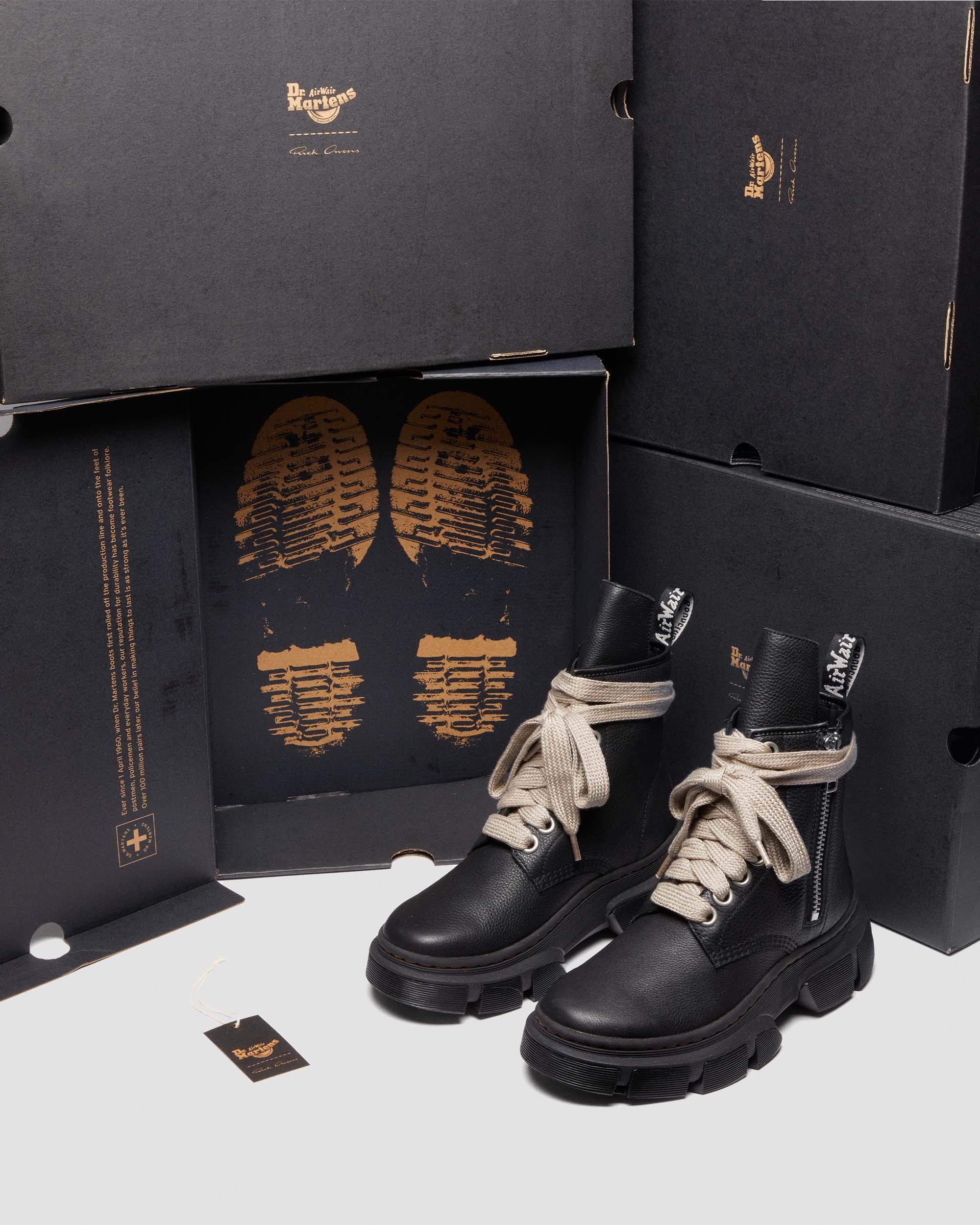 1460 Rick Owens DMXL Leather Lace Up Boots
