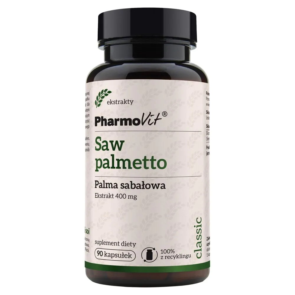 PharmoVit Classic Saw Palmetto Palma sabałowa 400 mg Kapsułki