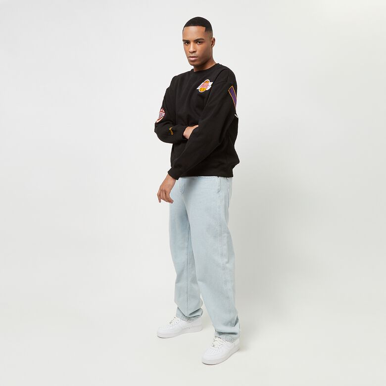 NBA Team First Satin Fleece Crew Los Angeles Lakers