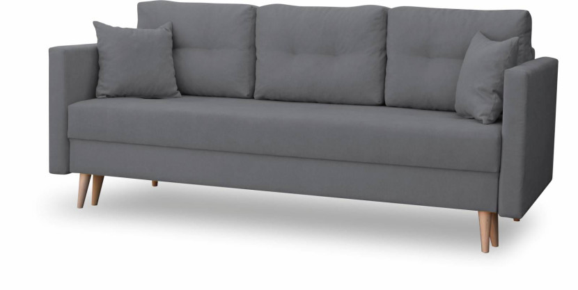 Sofa rozkładana do salonu Lahti Grafitowa