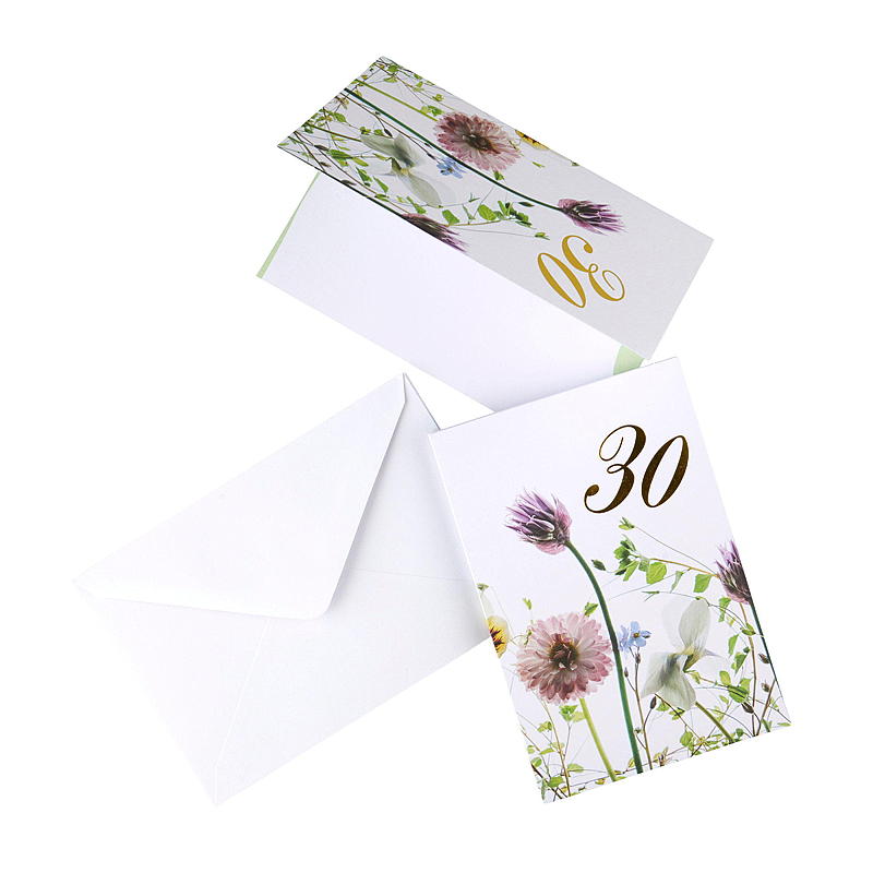 Tarjeta de felicitación, 30 años