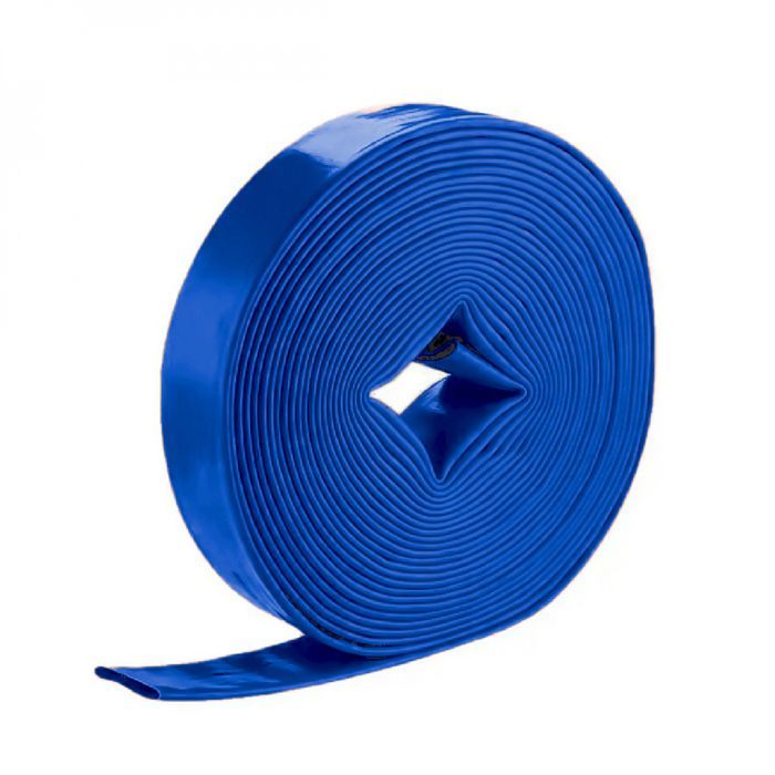 Flat PVC irrigation hose - Blue - 10 m x 32 mm - Linxor