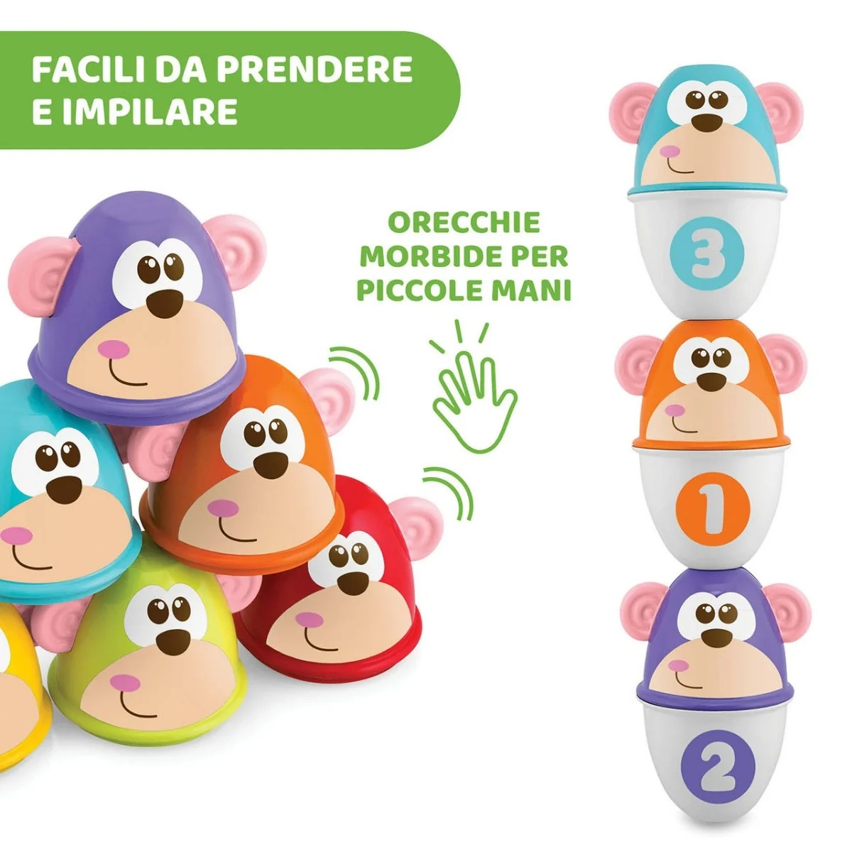CHICCO Monkey Strike Bowling-Spiel ab 18 Monaten
