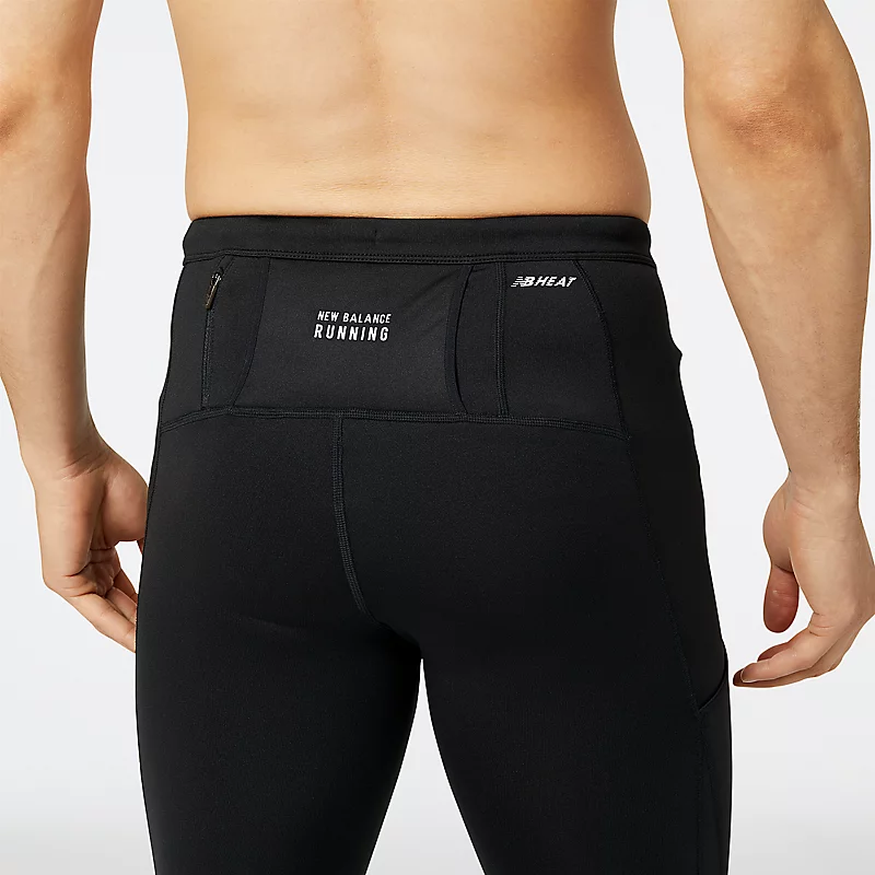 Calça legging masculina Impact Run Heat - PRETA