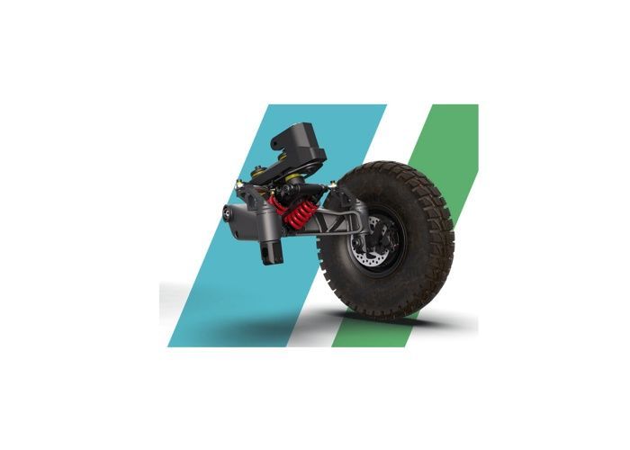 VEEHOP scooter électrique 4 roues tout terrain pour PMR et séniors 4 moteurs 6400W - 60V 38,4Ah noir avec siège