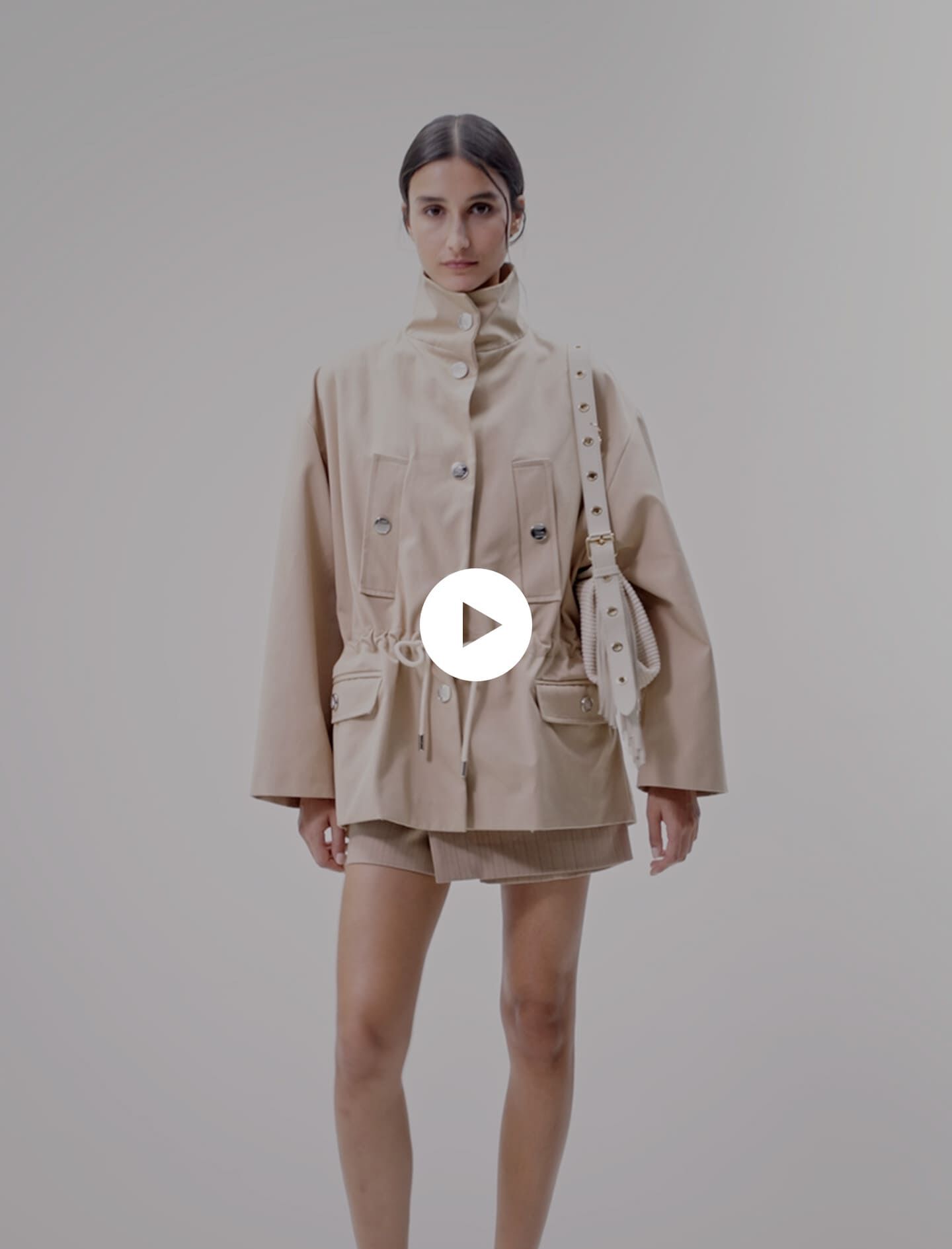 Waterafstotende parka - Beige