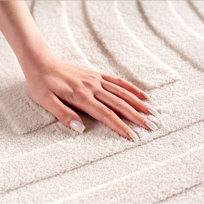 Carpetsale24 Tapis scandinave boho Crème 120x170 cm, lavable, doux, effet 3D, format petit, idéal salon ou chambre
