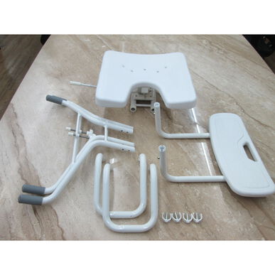 García draaibare aluminium douchestoel 1 stuk 1 stuk