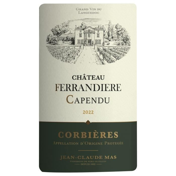 Château Ferrandiere Capendu 2022 Corbières - Vin de rouge Languedoc