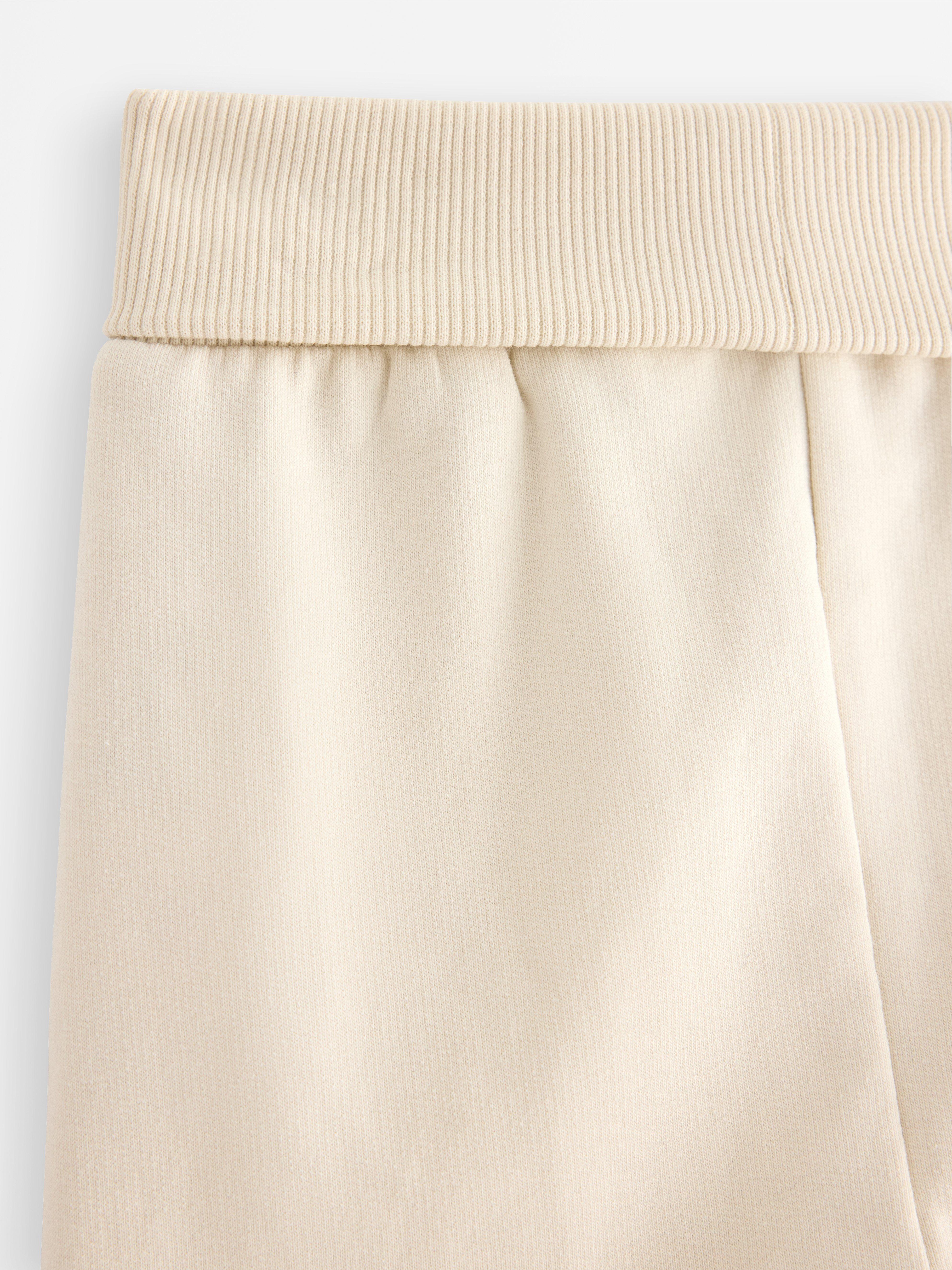 Pantalon de survêtement beige clair brossé à l'intérieur