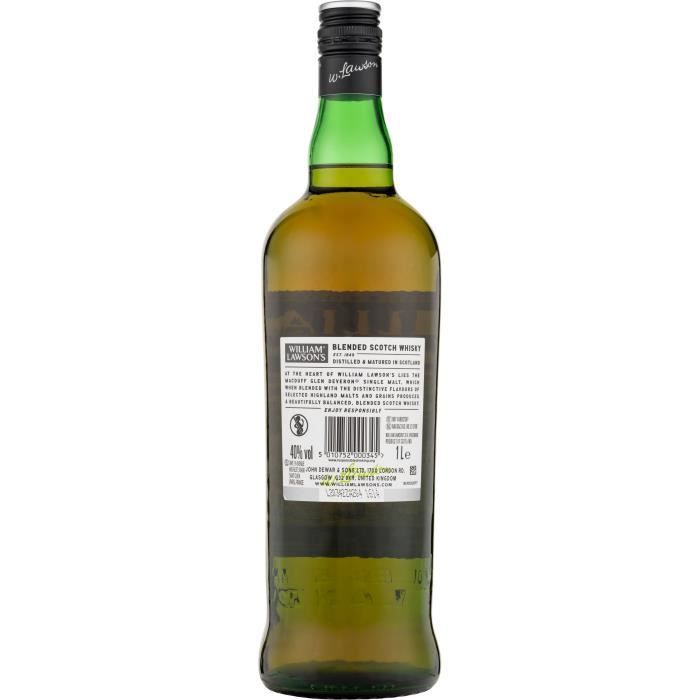 Whisky William Lawson's - Whisky mezclado - Escocia - 40% vol - 100 cl